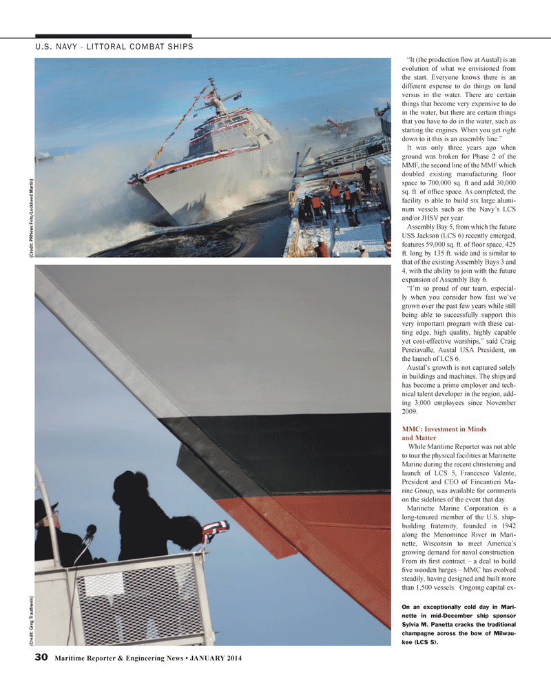 Maritime Reporter Magazine, page 30,  Jan 2014