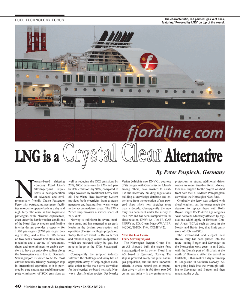 Maritime Reporter Magazine, page 40,  Jan 2014