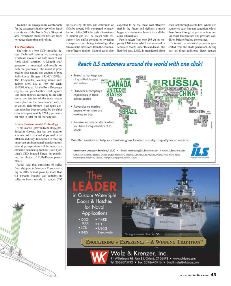 Maritime Reporter Magazine, page 43,  Jan 2014