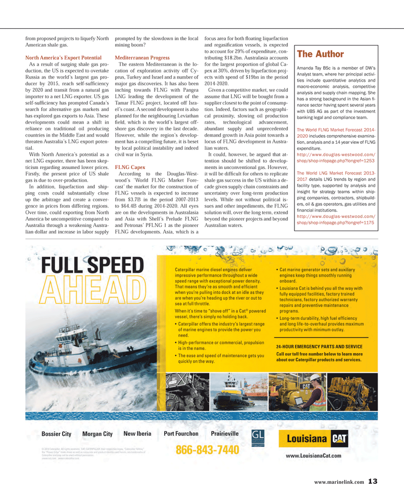 Maritime Reporter Magazine, page 13,  Feb 2014