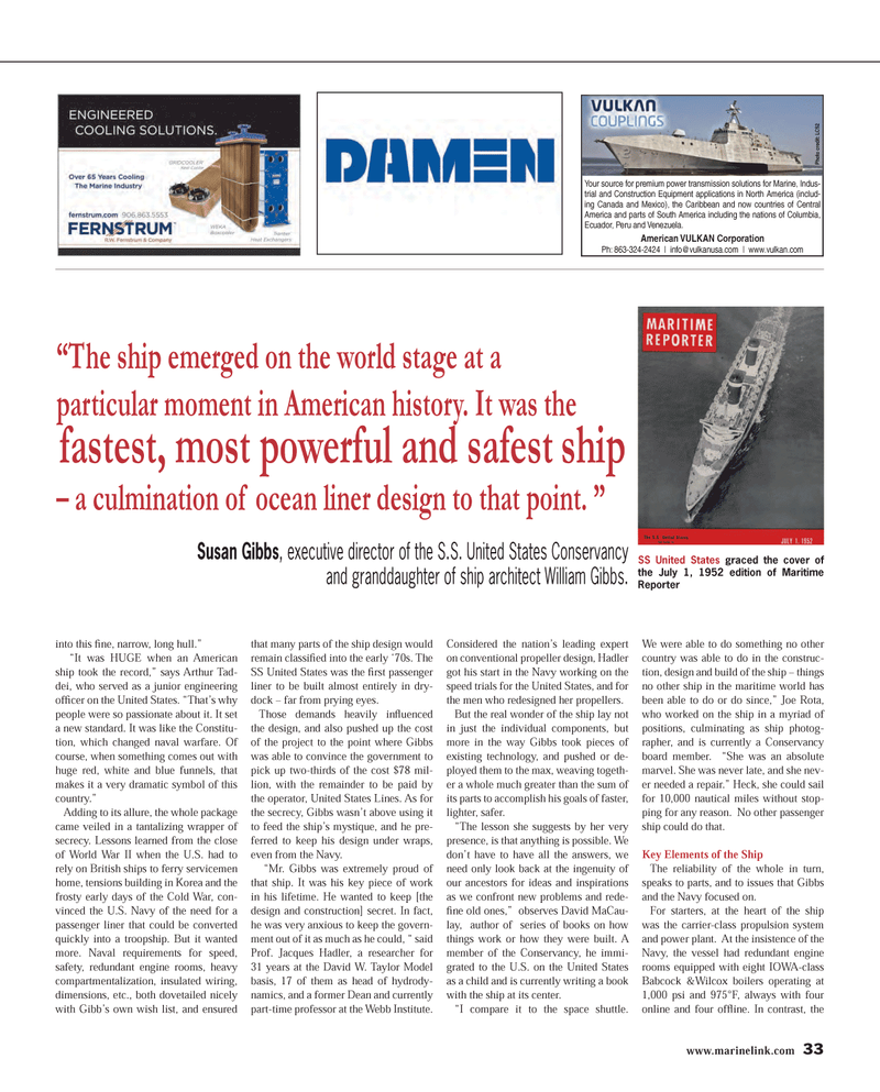 Maritime Reporter Magazine, page 33,  Feb 2014