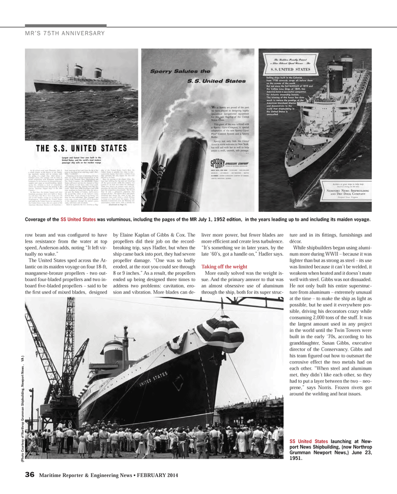 Maritime Reporter Magazine, page 36,  Feb 2014