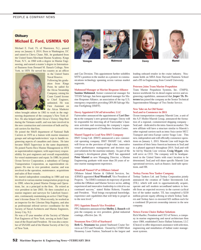 Maritime Reporter Magazine, page 52,  Feb 2014