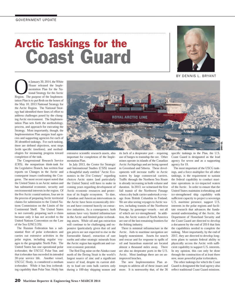 Maritime Reporter Magazine, page 20,  Mar 2014