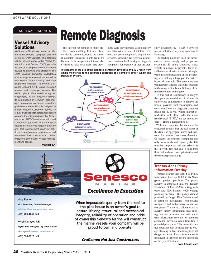 Maritime Reporter Magazine, page 26,  Mar 2014