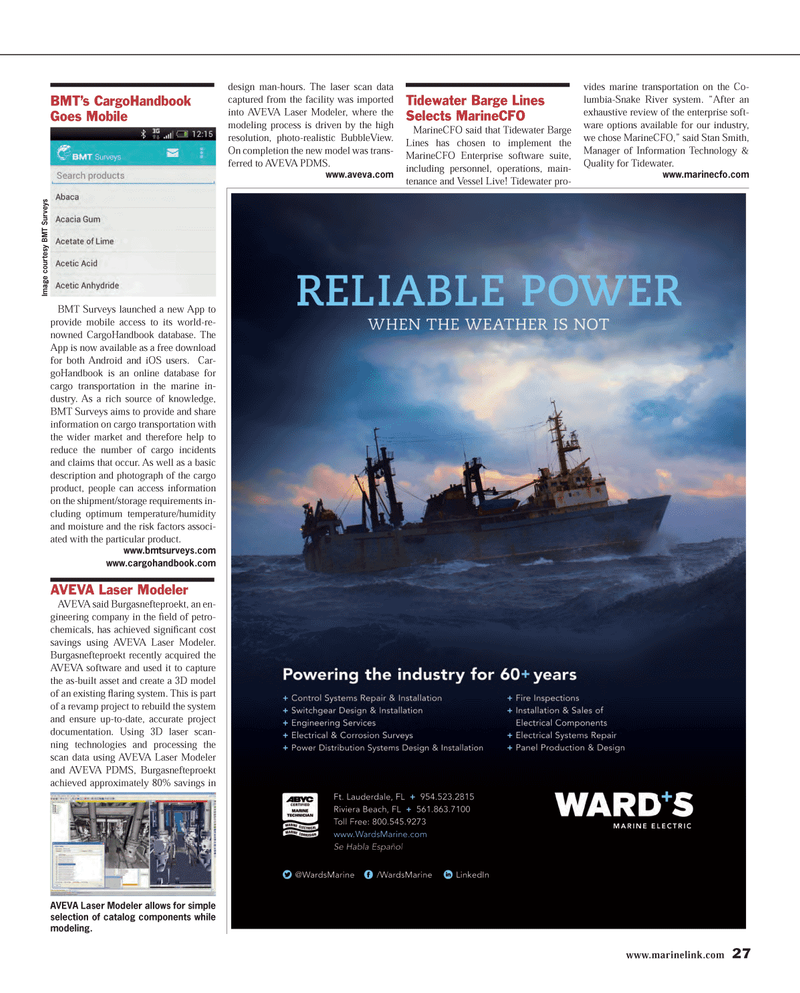 Maritime Reporter Magazine, page 27,  Mar 2014