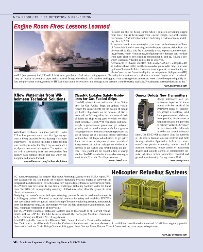 Maritime Reporter Magazine, page 58,  Mar 2014