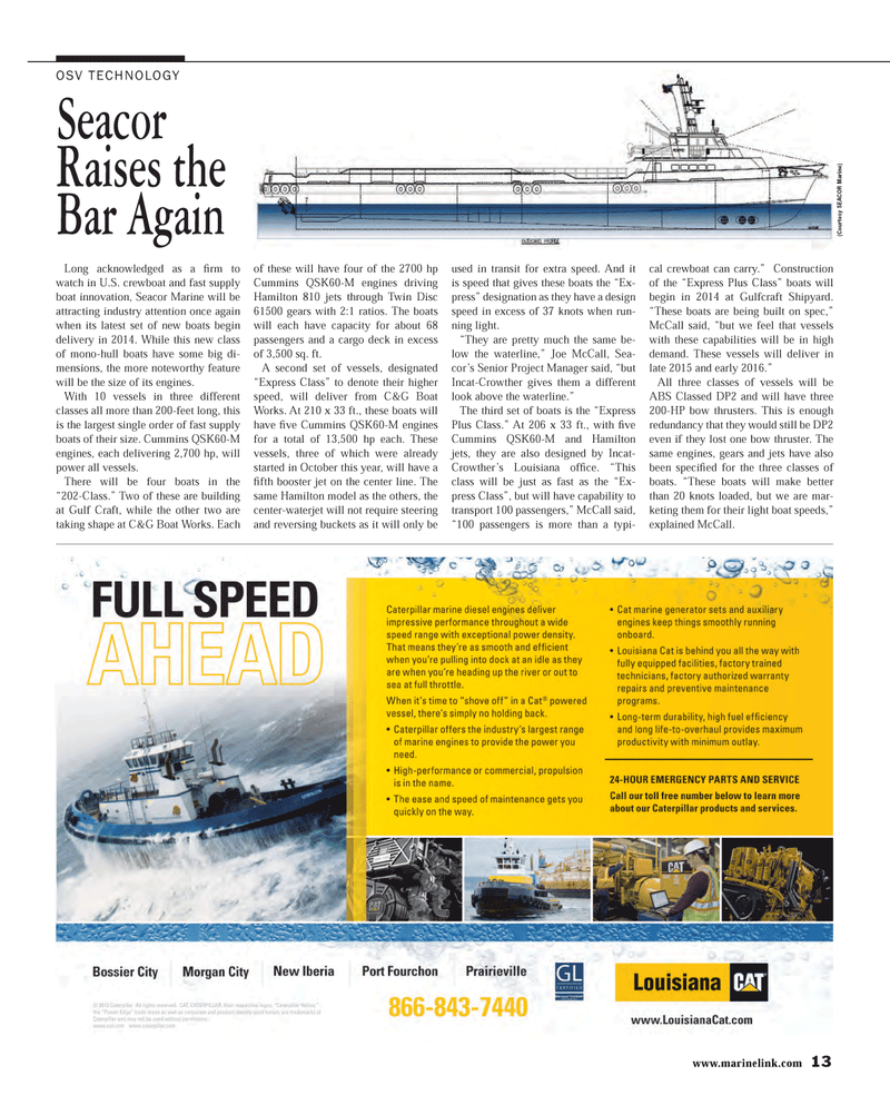 Maritime Reporter Magazine, page 13,  Apr 2014