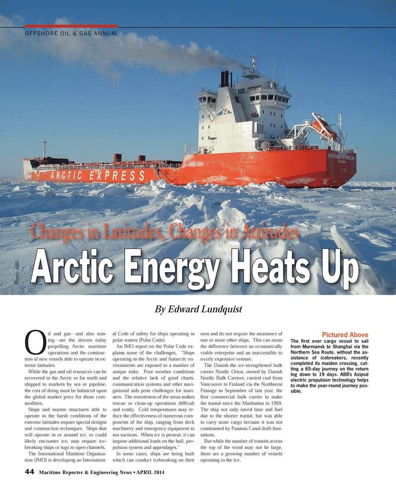 Maritime Reporter Magazine, page 44,  Apr 2014