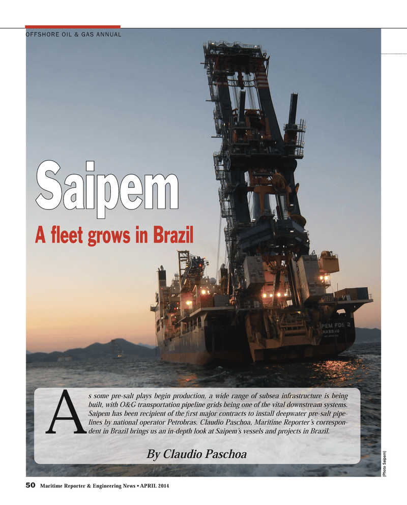 Maritime Reporter Magazine, page 50,  Apr 2014