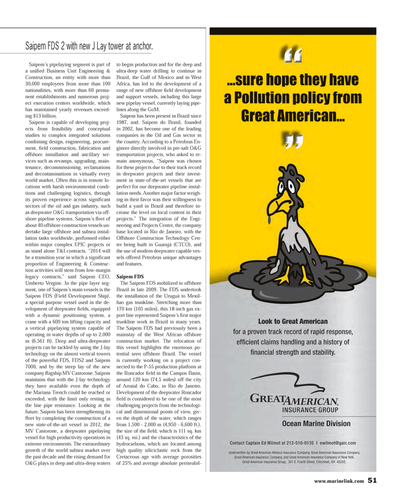Maritime Reporter Magazine, page 51,  Apr 2014
