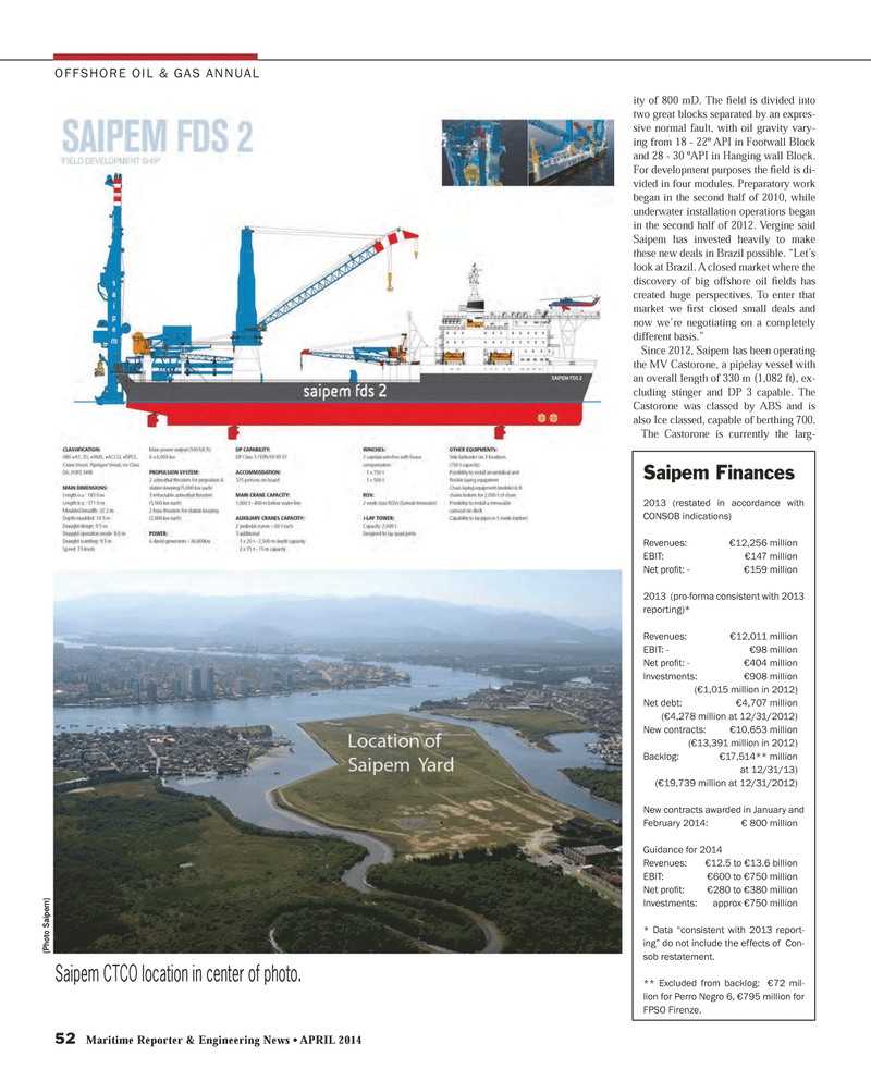 Maritime Reporter Magazine, page 52,  Apr 2014