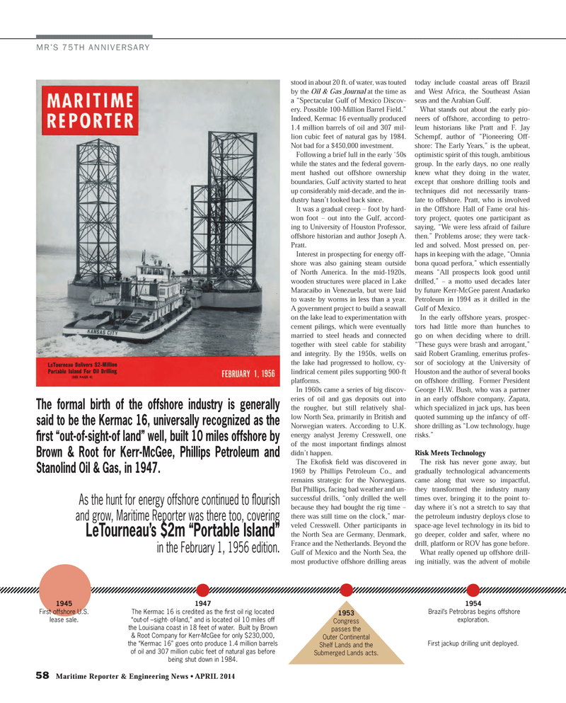Maritime Reporter Magazine, page 58,  Apr 2014