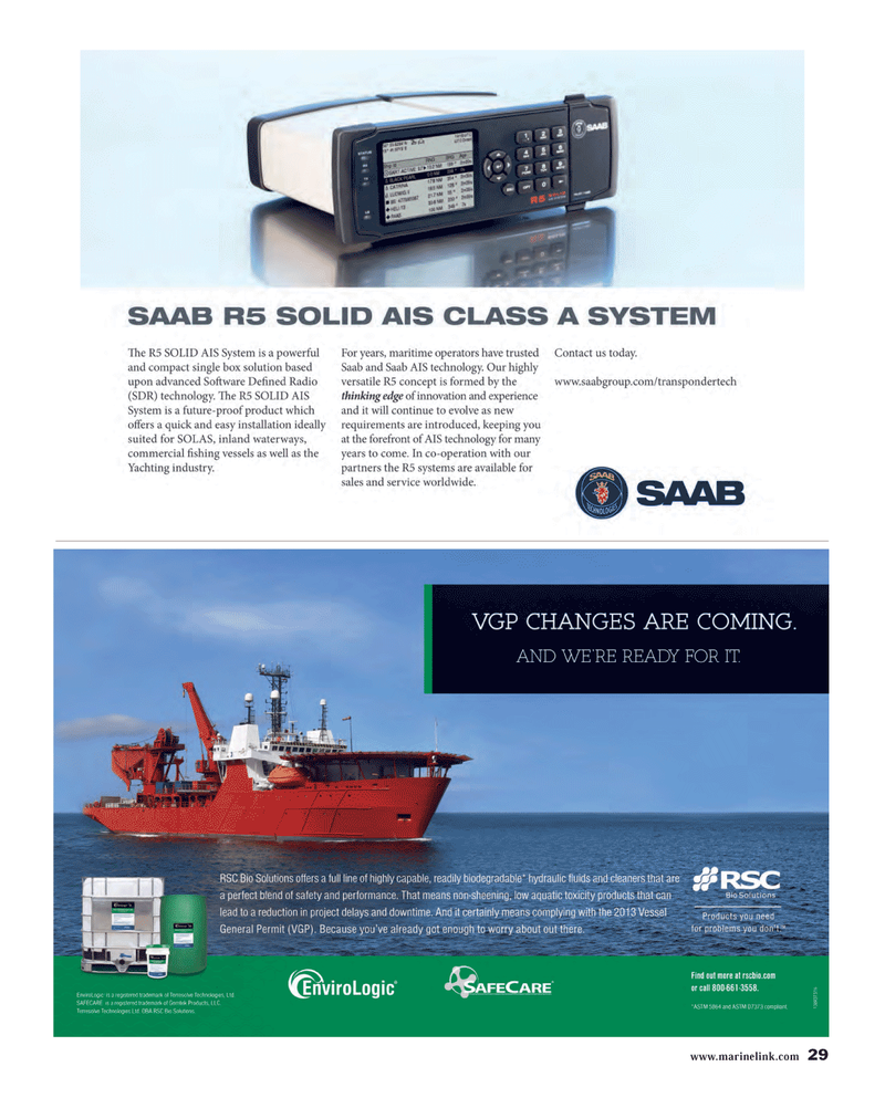 Maritime Reporter Magazine, page 29,  May 2014
