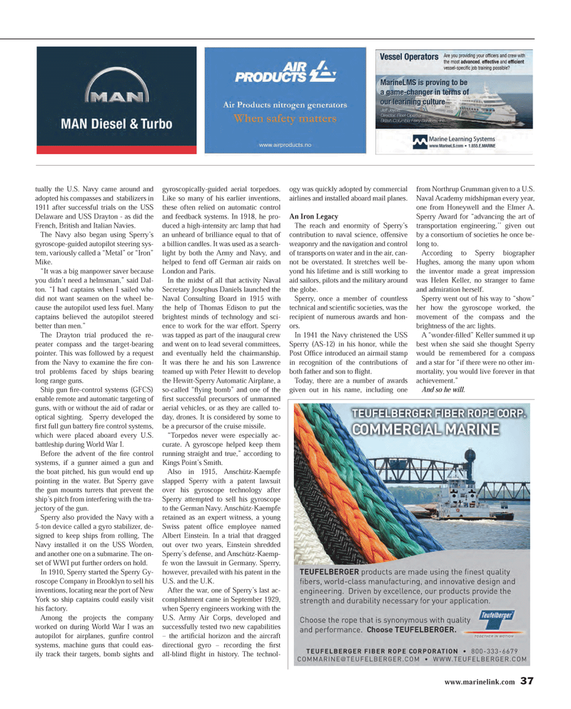 Maritime Reporter Magazine, page 37,  May 2014