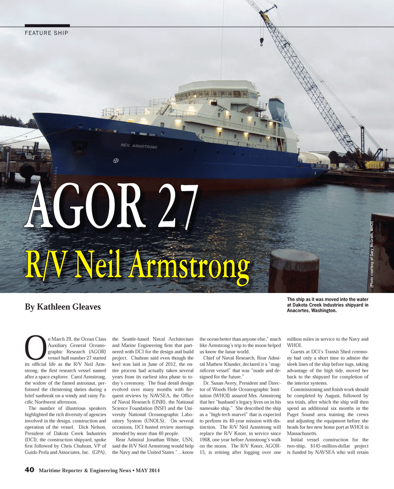 Maritime Reporter Magazine, page 40,  May 2014