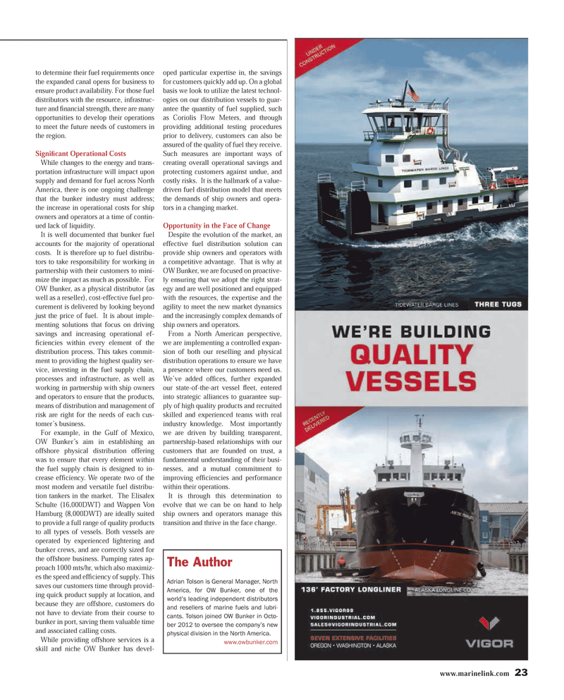 Maritime Reporter Magazine, page 23,  Jun 2014