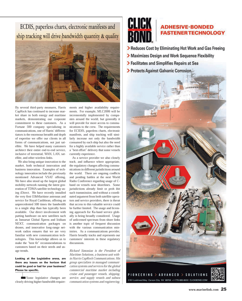 Maritime Reporter Magazine, page 25,  Jun 2014