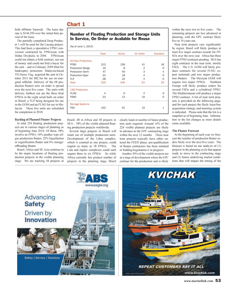 Maritime Reporter Magazine, page 53,  Jun 2014