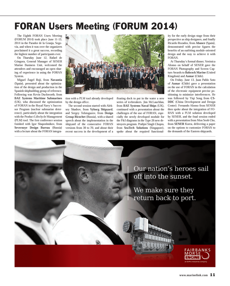 Maritime Reporter Magazine, page 11,  Jul 2014