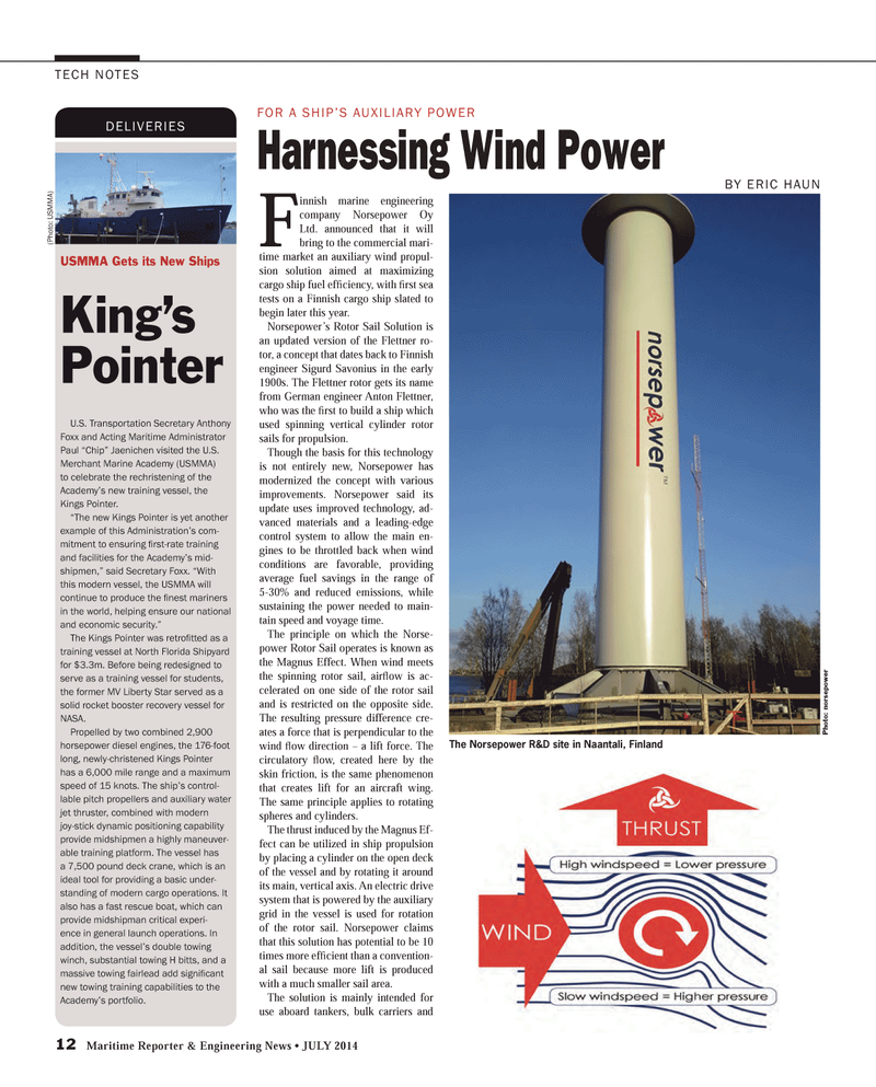 Maritime Reporter Magazine, page 12,  Jul 2014