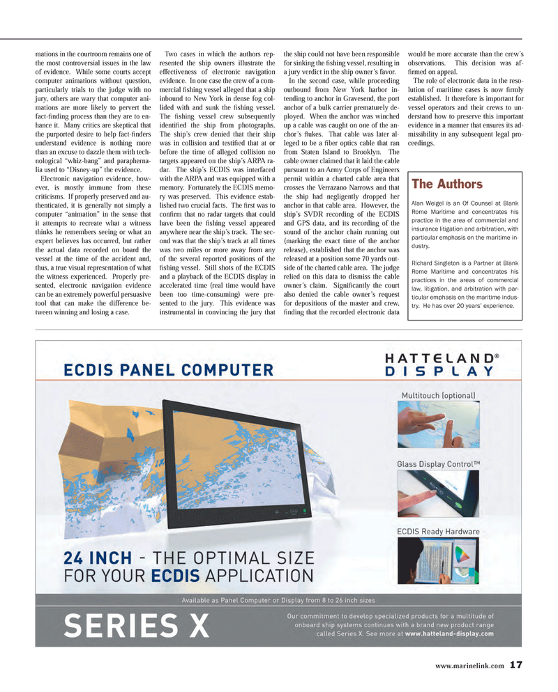 Maritime Reporter Magazine, page 17,  Jul 2014
