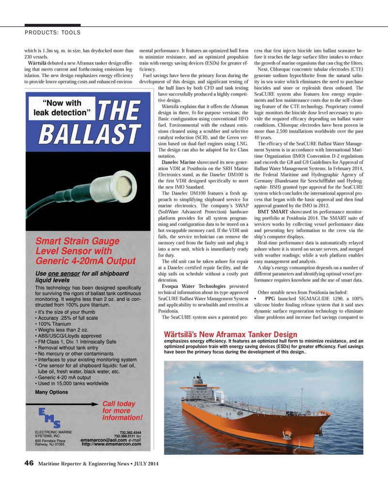 Maritime Reporter Magazine, page 46,  Jul 2014