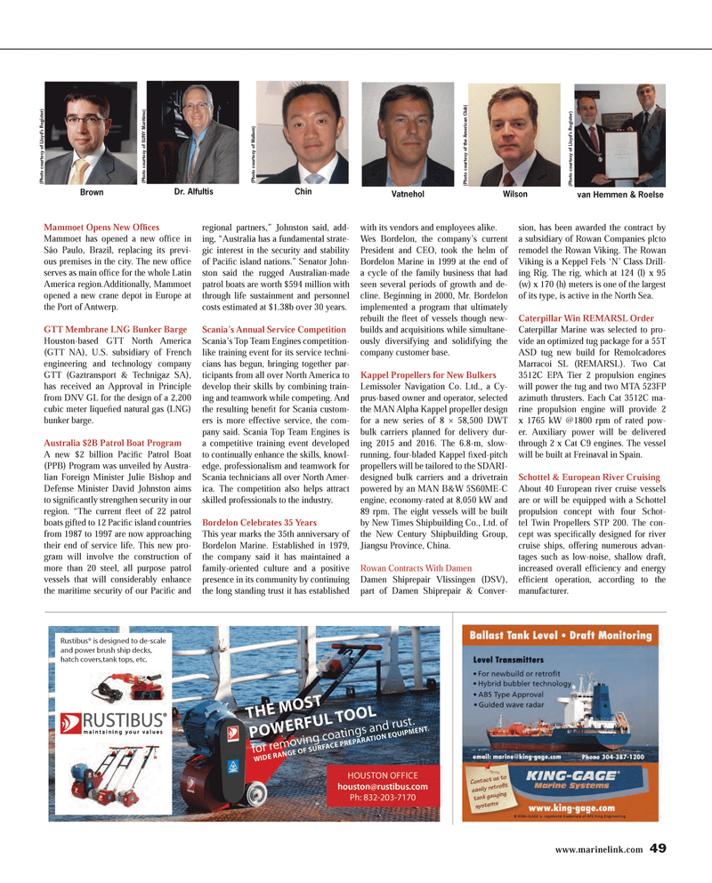 Maritime Reporter Magazine, page 49,  Jul 2014
