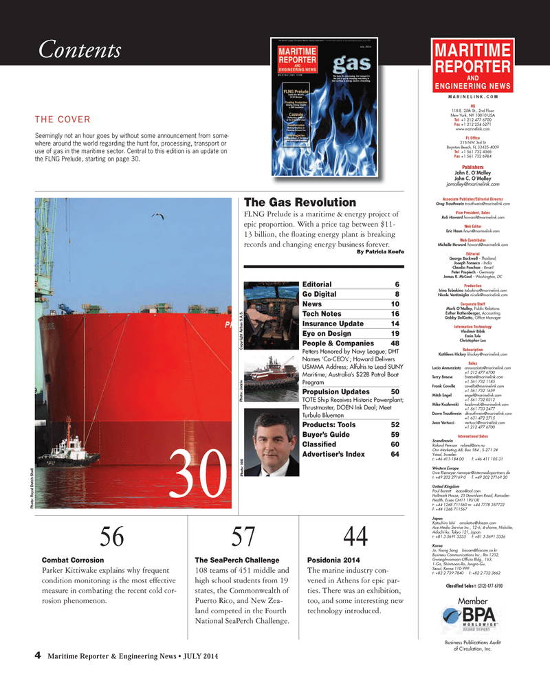 Maritime Reporter Magazine, page 4,  Jul 2014