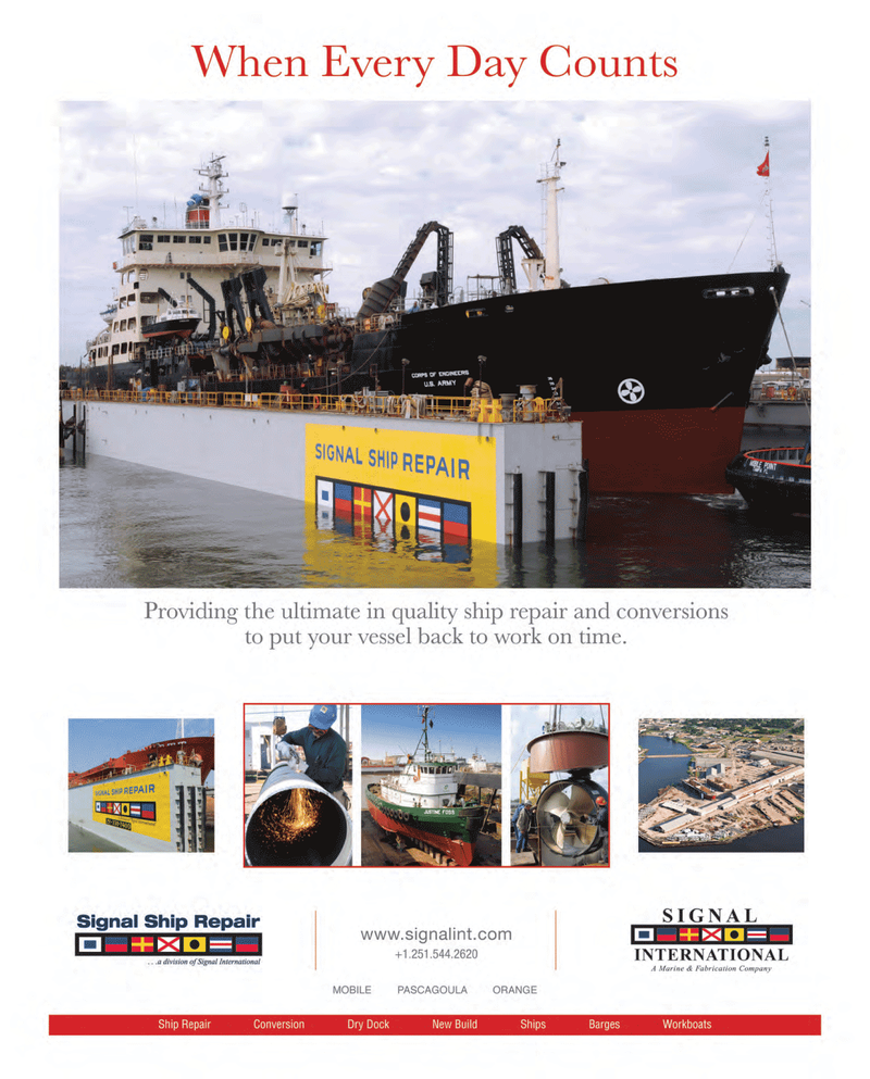 Maritime Reporter Magazine, page 2nd Cover,  Aug 2014