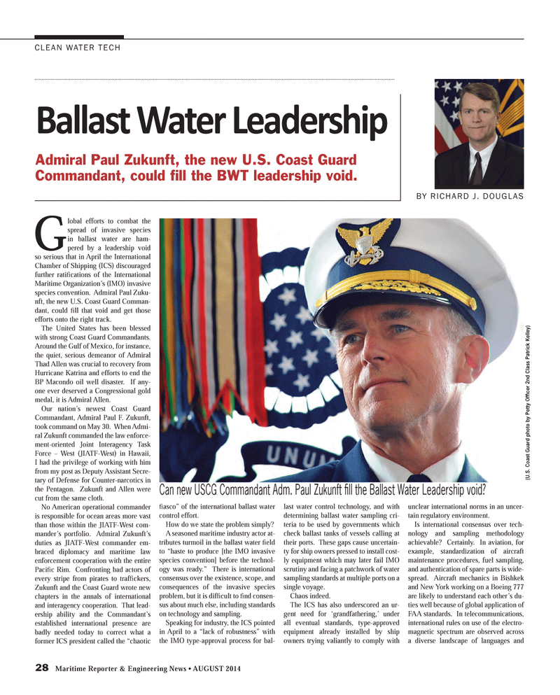 Maritime Reporter Magazine, page 28,  Aug 2014
