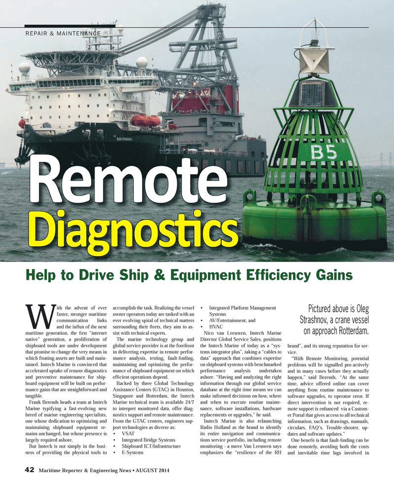 Maritime Reporter Magazine, page 42,  Aug 2014