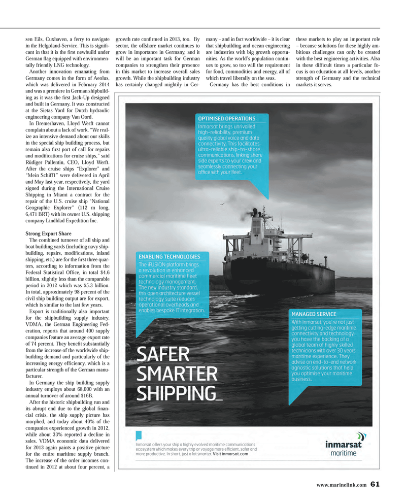 Maritime Reporter Magazine, page 61,  Aug 2014