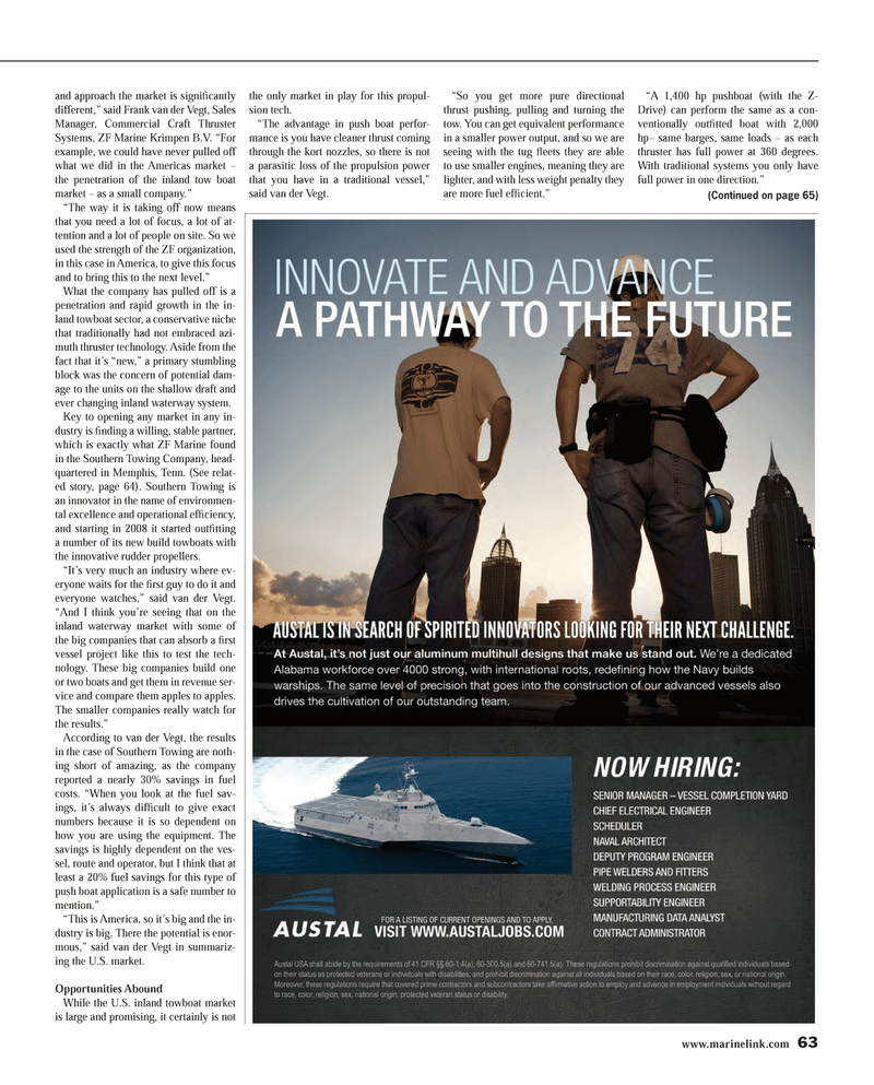 Maritime Reporter Magazine, page 63,  Aug 2014