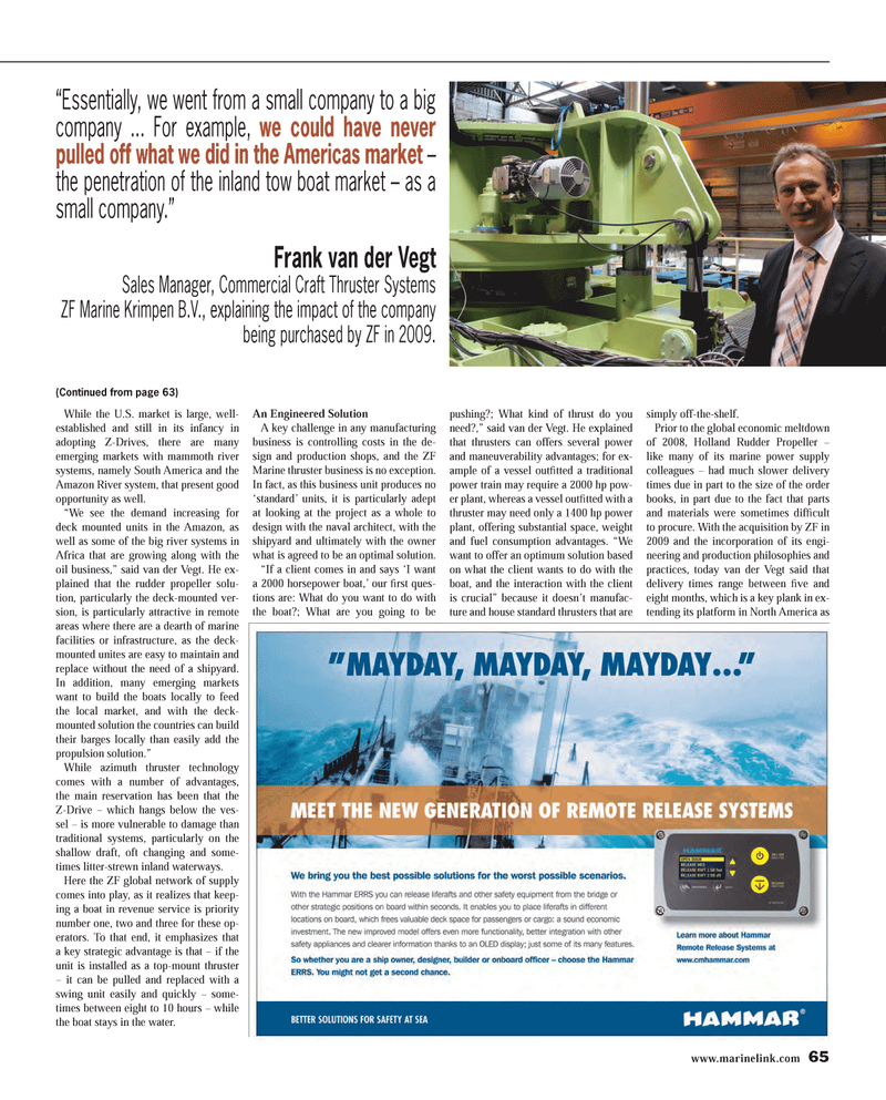Maritime Reporter Magazine, page 65,  Aug 2014