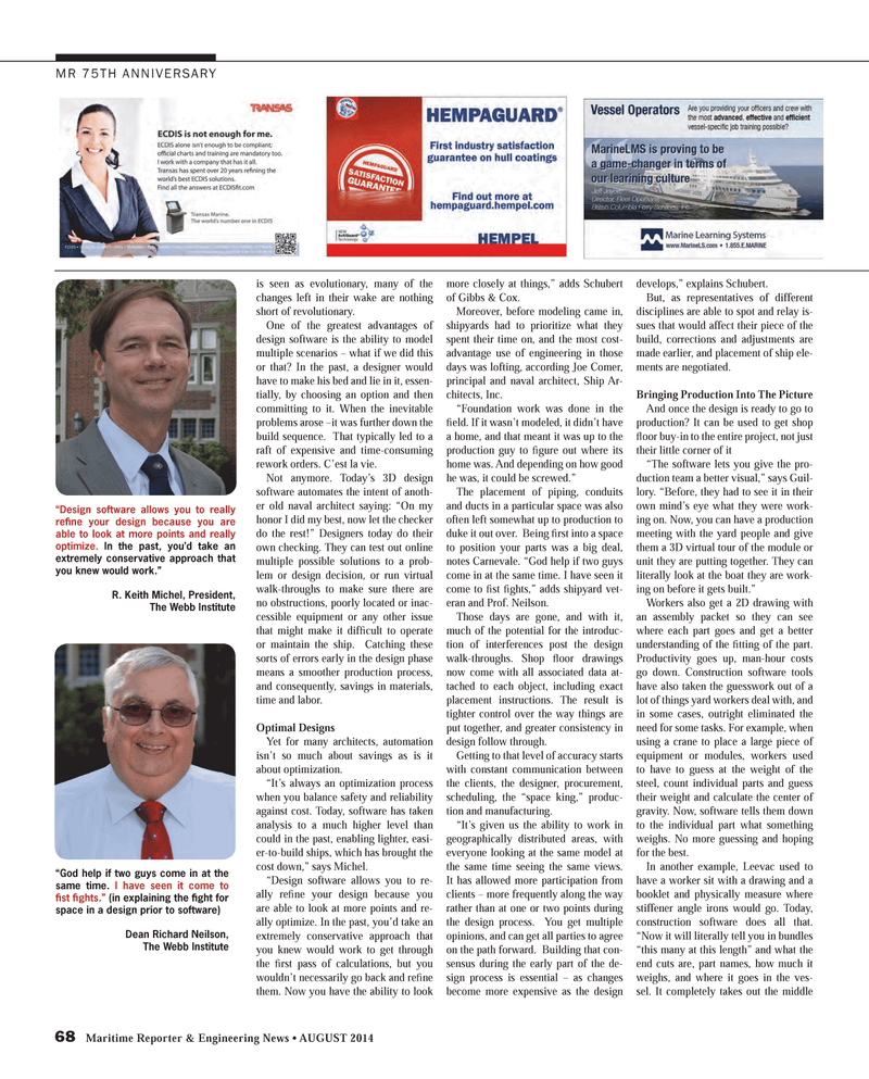 Maritime Reporter Magazine, page 68,  Aug 2014