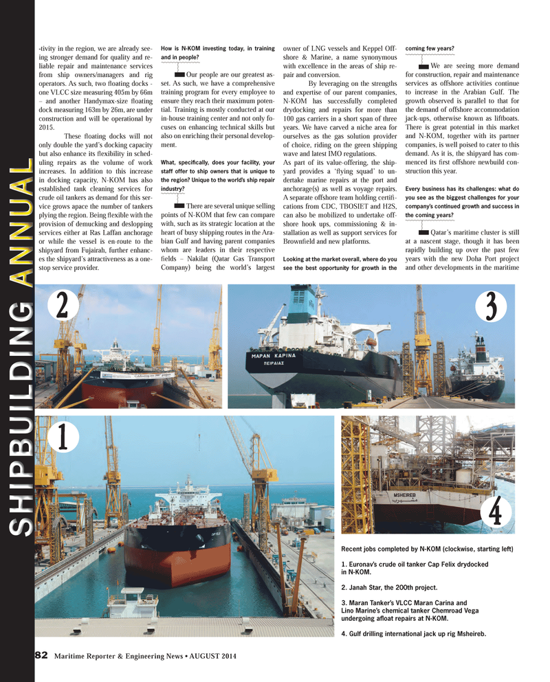 Maritime Reporter Magazine, page 82,  Aug 2014