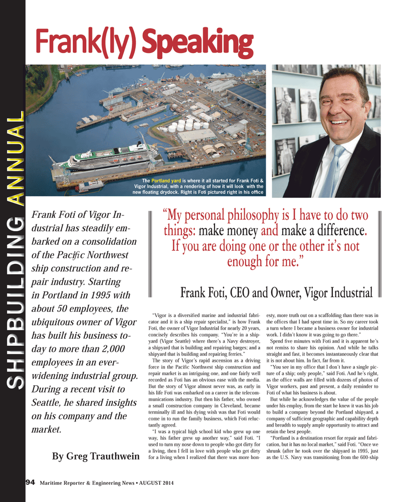 Maritime Reporter Magazine, page 94,  Aug 2014