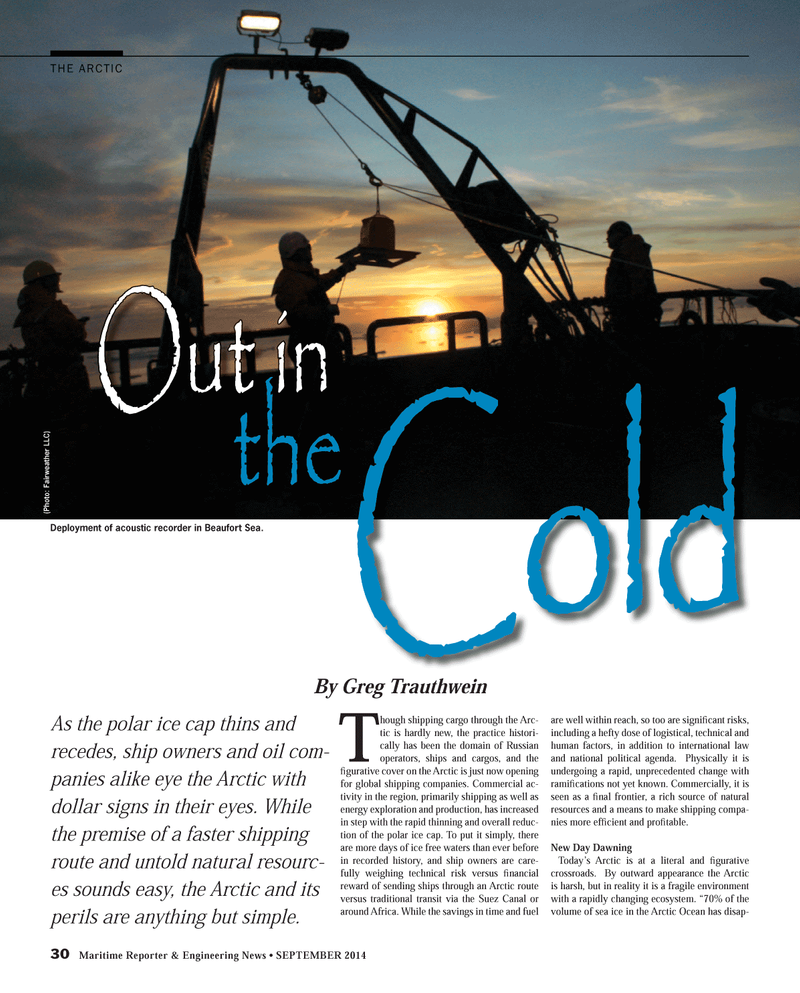 Maritime Reporter Magazine, page 30,  Sep 2014