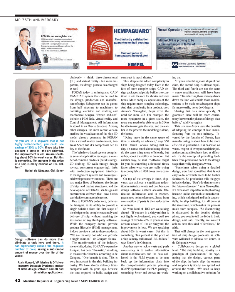 Maritime Reporter Magazine, page 42,  Sep 2014