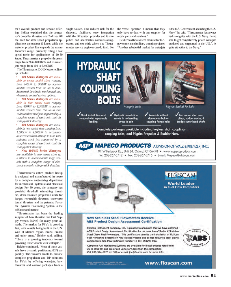 Maritime Reporter Magazine, page 51,  Sep 2014