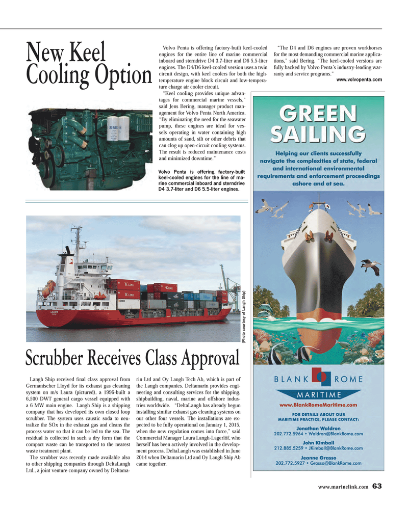 Maritime Reporter Magazine, page 63,  Sep 2014