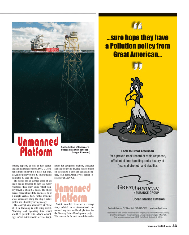 Maritime Reporter Magazine, page 33,  Oct 2014