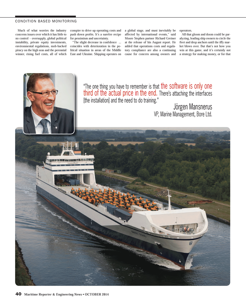 Maritime Reporter Magazine, page 40,  Oct 2014