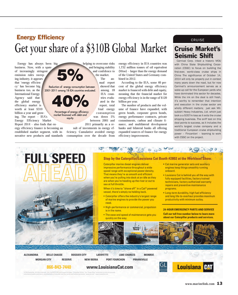 Maritime Reporter Magazine, page 13,  Nov 2014