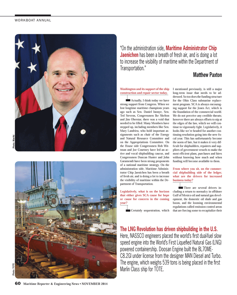 Maritime Reporter Magazine, page 60,  Nov 2014