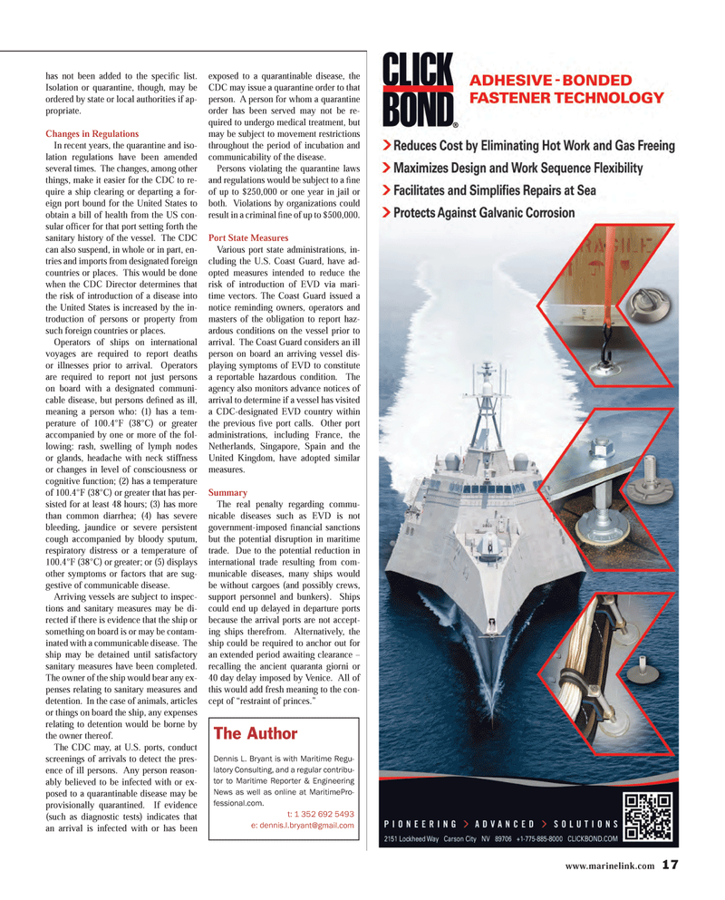 Maritime Reporter Magazine, page 17,  Dec 2014