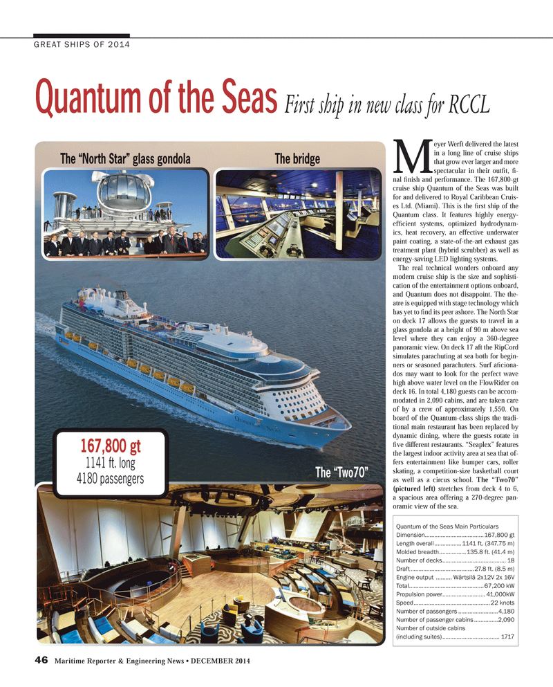 Maritime Reporter Magazine, page 46,  Dec 2014