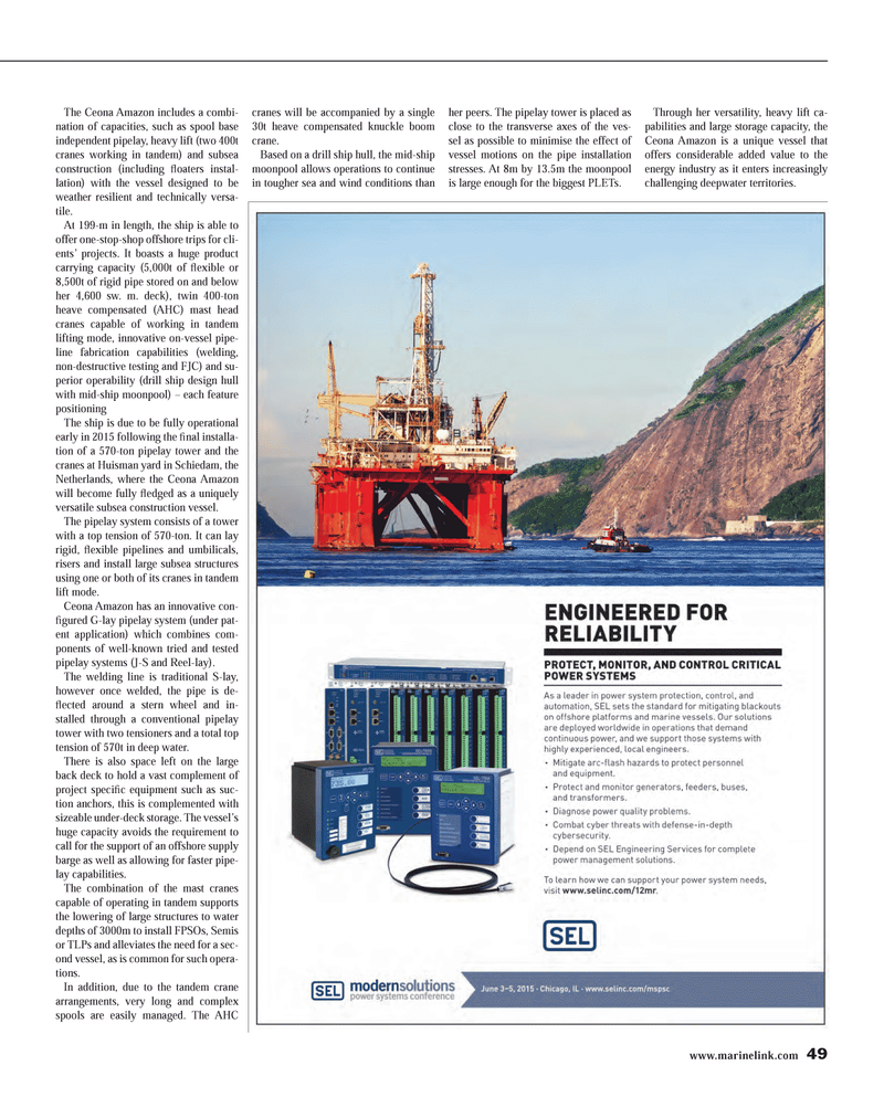 Maritime Reporter Magazine, page 49,  Dec 2014