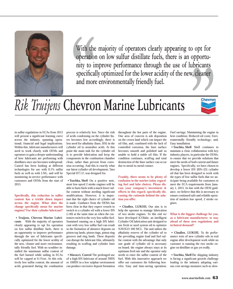 Maritime Reporter Magazine, page 63,  Dec 2014
